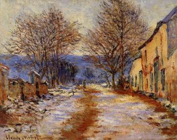 Claude Oscar Monet : Snow Effect at Limetz